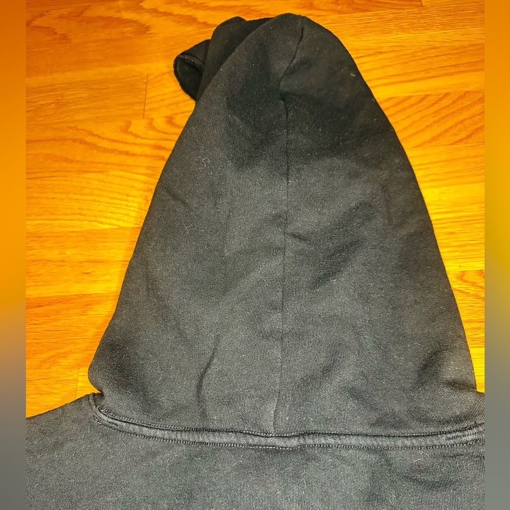 PINK Victoria’s Secret Black Pullover Hoodie Sweatshirt Size Small - Picture 6 of 10